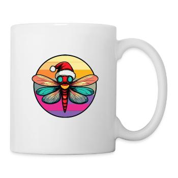 Libelle Weihnachten X-Mas - Tasse - Weiß - Rechts