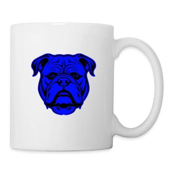 Bulldog Dog Animal Portrait - Mug - white - Right