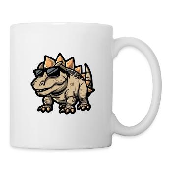 Dinosaurier stegosaurus Tier - Tasse - Weiß - Rechts