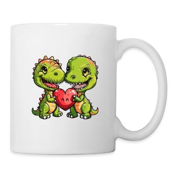 Couple de vers Saint-Valentin - Mug blanc - blanc - Droite