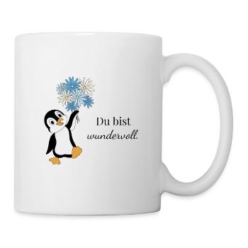 Du bist wundervoll. - Tasse - Weiß - Rechts
