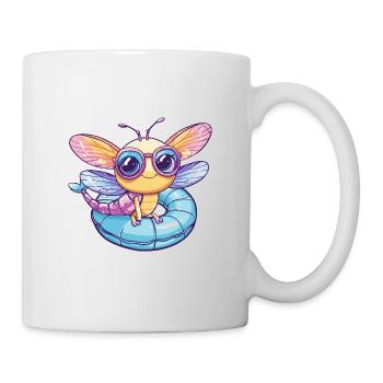 Libelle Comic Cool - Tasse - Weiß - Rechts