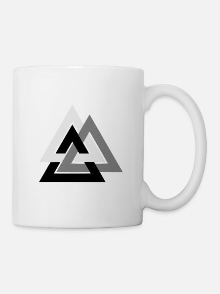 Valknut - Tasse - Weiß