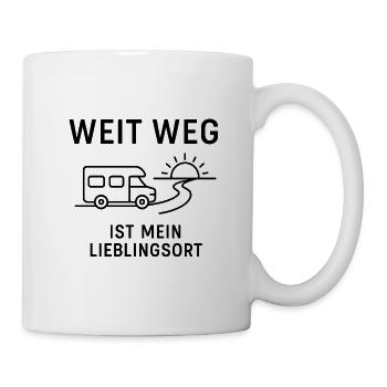 Weit weg ist mein Lieblingsort! - Vanlife - Tasse - Weiß - Rechts