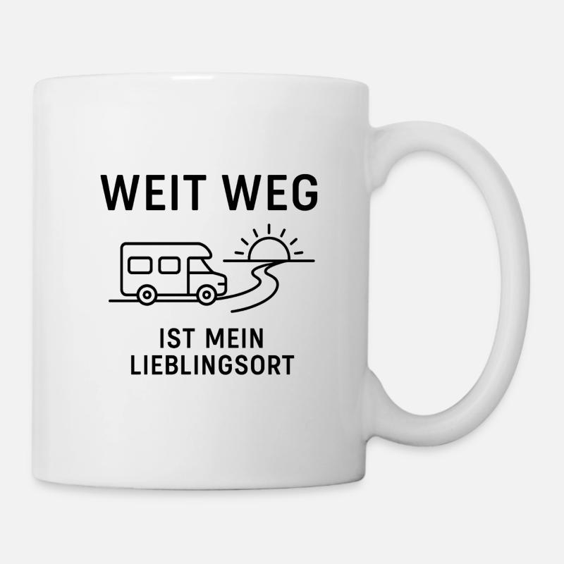 Loin, c’est mon endroit préféré ! - Vanlife - Mug blanc - blanc
