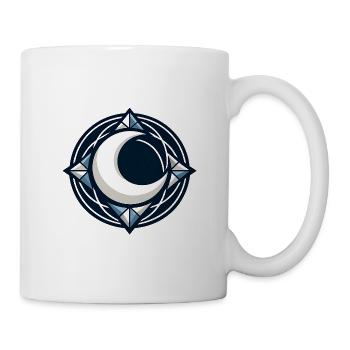 Mondkreis Geometrisches Mosaik - Tasse - Weiß - Rechts