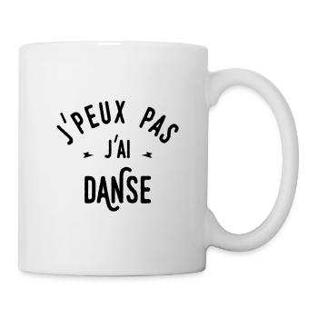 j'peux pas j'ai danse - Mug blanc - blanc - Droite