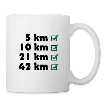 Marathon checklist - Mug - white - Right