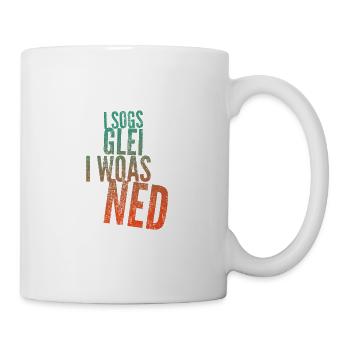 Chemise bavaroise dialecte viennois - Mug blanc - blanc - Droite