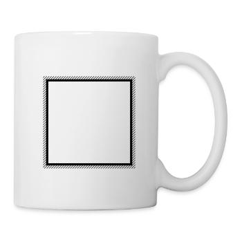 Rahmen Quadrat - Tasse - Weiß - Rechts