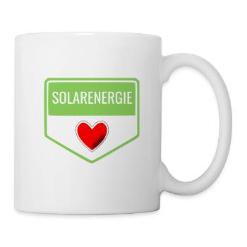 I Love Photovoltaik Solarenergie Sun Power - Tasse - Weiß - Rechts