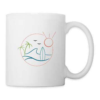 Surfing - Mug - white - Right