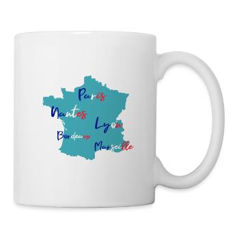 Frankreich - Tasse - Weiß - Rechts
