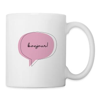 Bonjour². - Mug blanc - blanc - Droite
