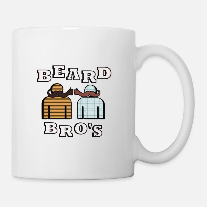Frères barbus - Mug blanc - blanc