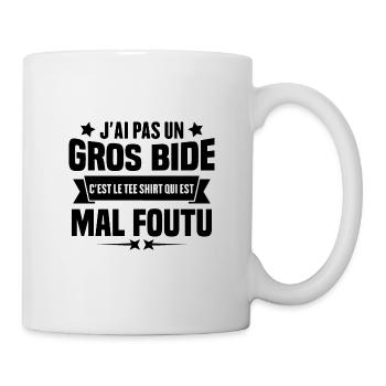 J'ai Pas Un Gros Bide Humour cadeau - Mug blanc - blanc - Droite
