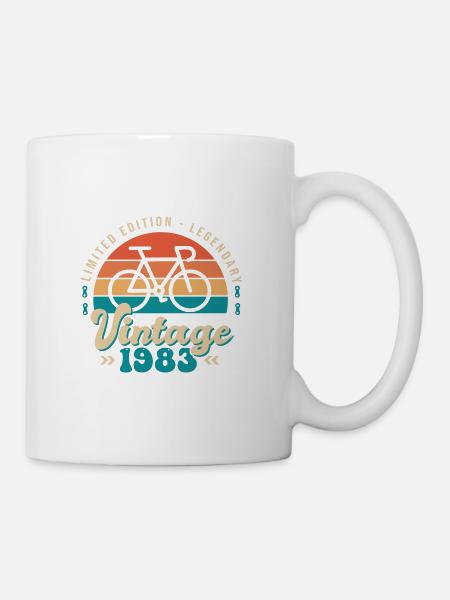 1983 Anniversaire 40 Ans velo cycliste - Mug blanc - blanc
