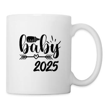 Bébé 2025 Grossesse annonce la naissance du bébé - Mug blanc - blanc - Droite