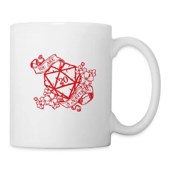 Du bist ein natürlicher 20 RPG Valentinstag - Tasse - Weiß - Rechts