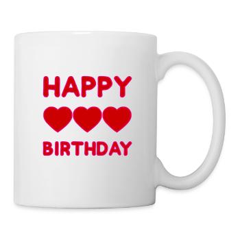 HAPPY BIRTHDAY - Mug blanc - blanc - Droite