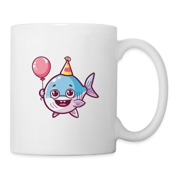 Piranha Pisces Birthday Baby - Mug - white - Right