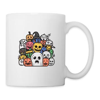 Halloween Witzig Party Crew - Tasse - Weiß - Rechts
