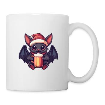 Bière de chauve-souris Noël - Mug blanc - blanc - Droite