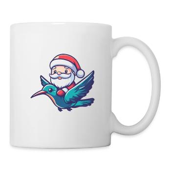 Colibri Oiseau Père Noël - Mug blanc - blanc - Droite