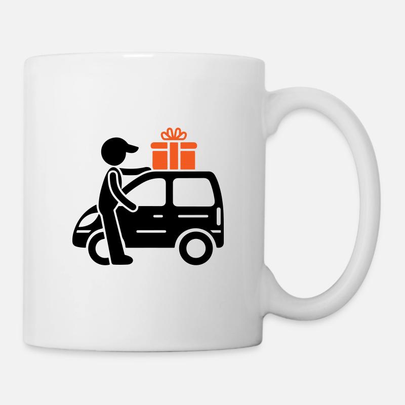 Paket Dienst Lieferung - Tasse - Weiß