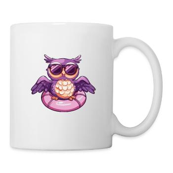 Owl Comic Cool - Mug - white - Right