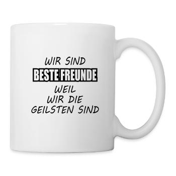 Beste Freunde - Tasse - Weiß - Rechts