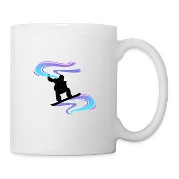 Snowboard Snowboarder Vortex Black - Mug - white - Right