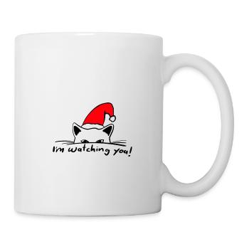 katzenmama weihnachten geschenk niedlich - Tasse - Weiß - Rechts