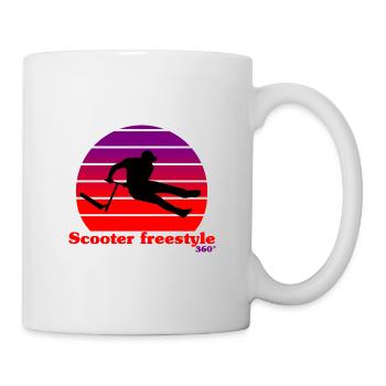 Scooter freestyle sushine - Mug blanc - blanc - Droite