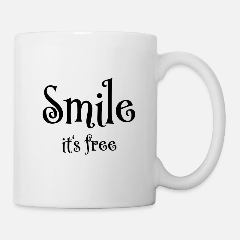 Smile. It's free - Tasse - Weiß