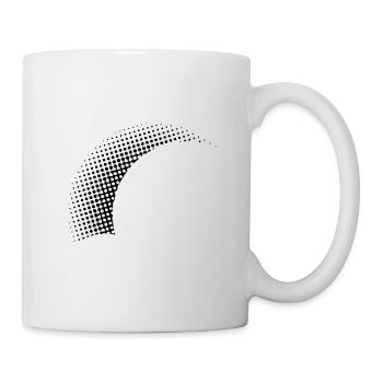 gepunkteter halber Halbkreis Vectorgraphic - Tasse - Weiß - Rechts