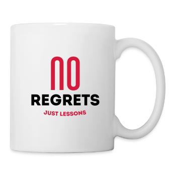 No regrets, just lessons! - Mug - white - Right