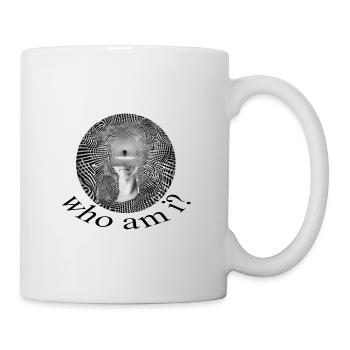 "who am i?" / distorted picture - Tasse - Weiß - Rechts