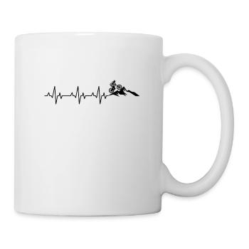 Mountainbiker Fahrrad Radsport - Tasse - Weiß - Rechts