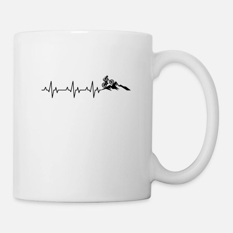 VTT, vélos, cyclisme - Mug blanc - blanc