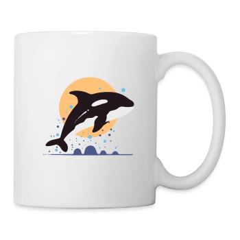 Elegant Ocean Liner Whale Orca - Mug - white - Right