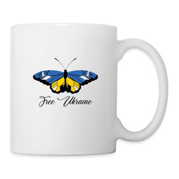 Free Ukraine - Tasse - Weiß - Rechts