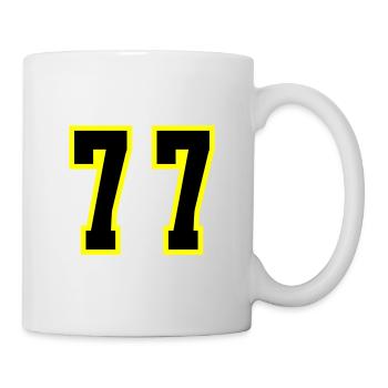 77 Number Jersey - Mug - white - Right