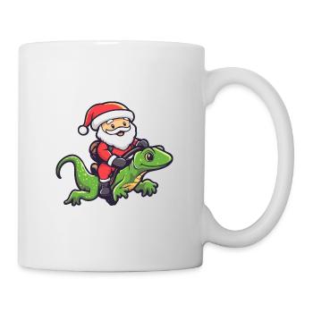 Lizard Santa Claus - Mug - white - Right