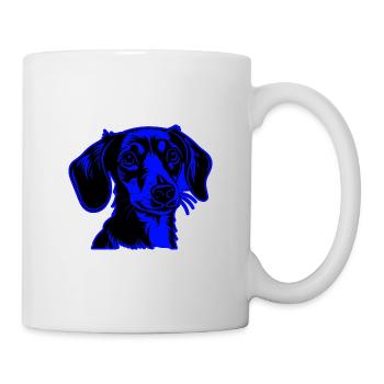 Teckel chien animal portrait teckel - Mug blanc - blanc - Droite