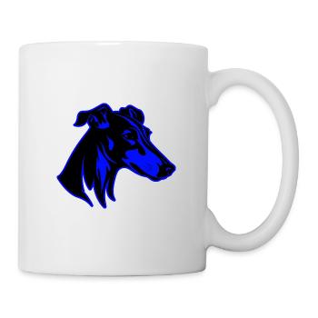 Greyhound Dog Animal Portrait - Mug - white - Right