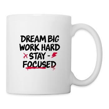 dream big - Tasse - Weiß - Rechts