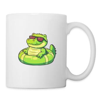 Alligator Comic Cool - Tasse - Weiß - Rechts