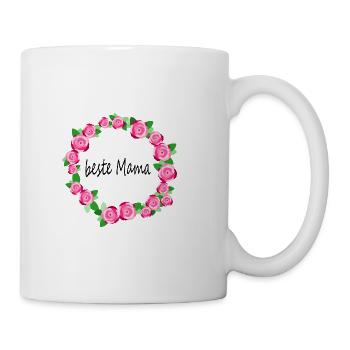 beste Mama - Tasse - Weiß - Rechts