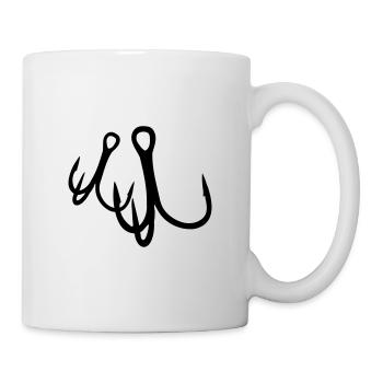 fishing hooks - Tasse - Weiß - Rechts